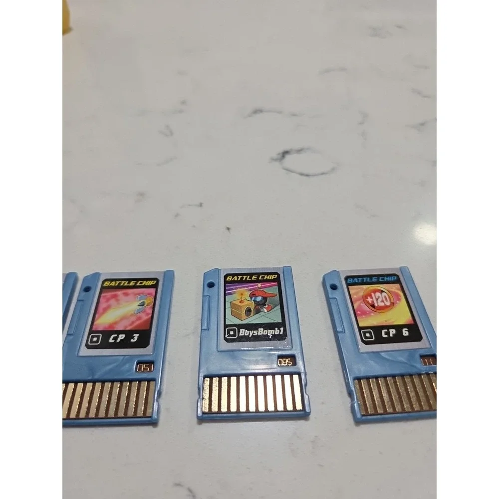 Lot of 5 Mega Man NT Warrior Advanced Pet Battle Chips Takara 2004